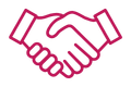 Handshake - Icon - Pink
